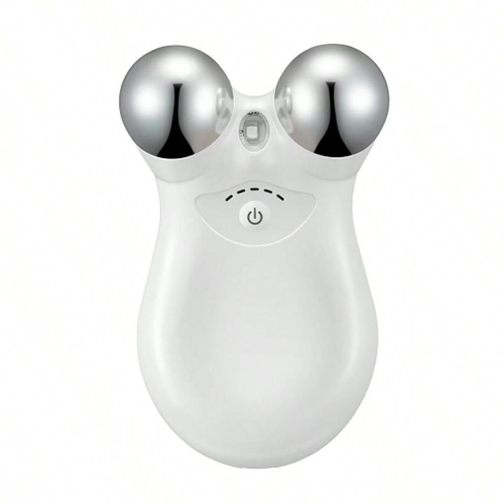 Masaj Facial cu Microcurent EMS Oțel Inoxidabil Cap Dublu Masaj Terapie RF Lifting Fermitate Piele Dispozitiv de Frumusețe