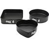 3 Pcs Cake Pan Baking Tray Heart / Square / Circle