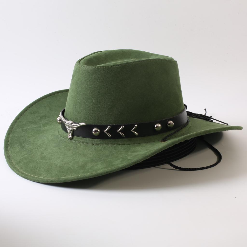 Popolare cappello western da cowboy a tesa larga classico europeo e americano per uomo e donna moda outdoor cappello da cowboy anti-sole cappello jazz