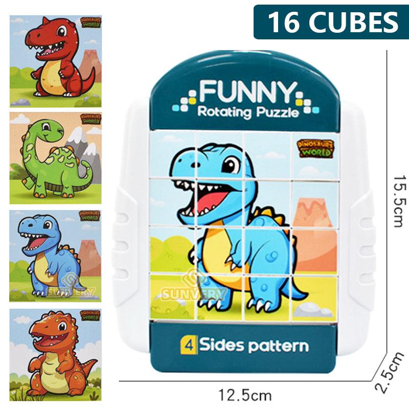 Puzzle Rotante 4IN1 progettato per Bambini Giocattoli Fidget 3 4 5 6 7 8 Anni 4 Puzzle in 1 Sviluppo Motricità Fine Regalo progettato per Bambini e Bambine