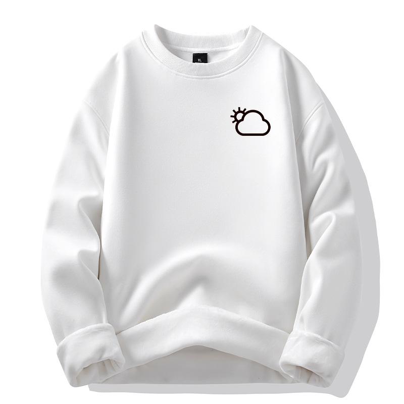 Men's Hoodie Loose Round Neck Sweatshirt Casual Hundred Sweatshirt Trendy Jacket