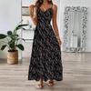 Women Summer Bandage Backless Holiday Beach Irregular Striped Printed One Piece Dress