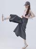 2026 Japanischer Stil Damen High Waist Eis Seide Cargohosenrock - Sommer Schlankmachend Locker Weiter Bein
