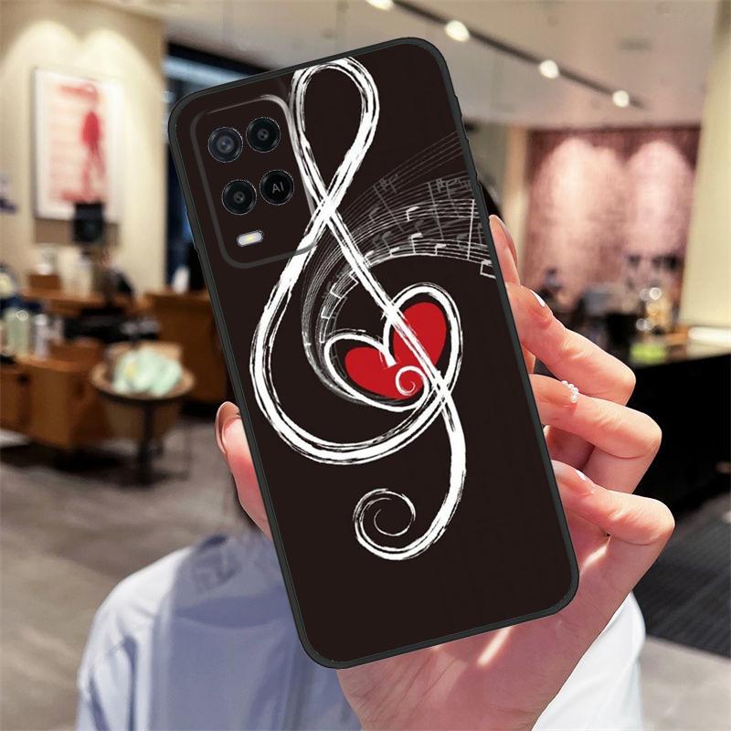 

Music Note Case For Oppo A17 A77 A80 A40 A60 A98 A78 A18 A38 A58 A16 A76 A96 A74 A94 A54 A57S A15 Cover OPPO A17