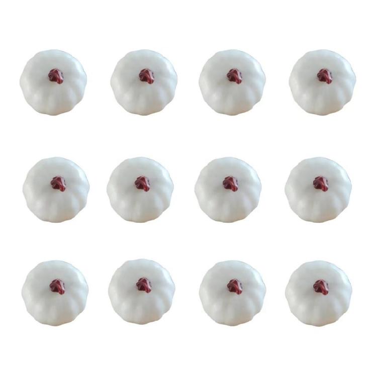 12pcs Artificial Pumpkin Realistic Artificial Vegetable Simulation Pumpkin Photography Props for Display Kitchen Party
