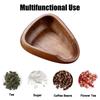Wooden Coffee Bean Bowl Solid Wood Coffee Bean Measuring Container Espresso Dosing Cup Tea Leaf Display Tray Coffee Accessories