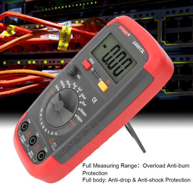 UYIGAO UA6013L Professional Handheld LCD Digital Capacitance Meter