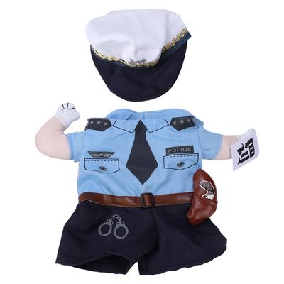 Polyester Sladký mazlíček Halloweenské oblečení Pokuta Policie Vzpřímený kostým Převlek pro kočky psy