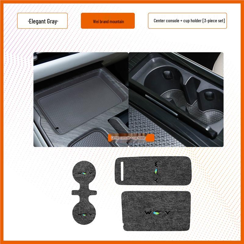 WEY Blue Mountain Car Door Slot Water Cup Mat – Interior Modification and Storage Box