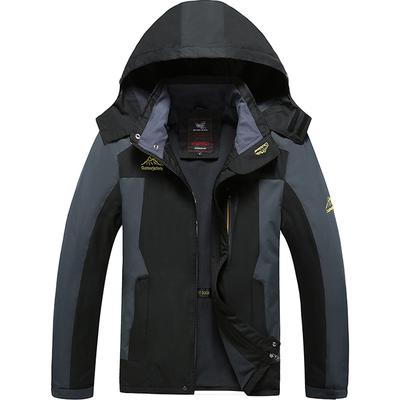 Veste de sport imperméable coupe-vent à capuche pour l'automne, ample, grande taille, pour voyage en plein air, escalade, pêche
