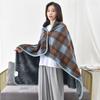 Keep Warm Multi-function Shawl Blanket Flannel Lazy Casual Office Blanket  for Women and Office Use