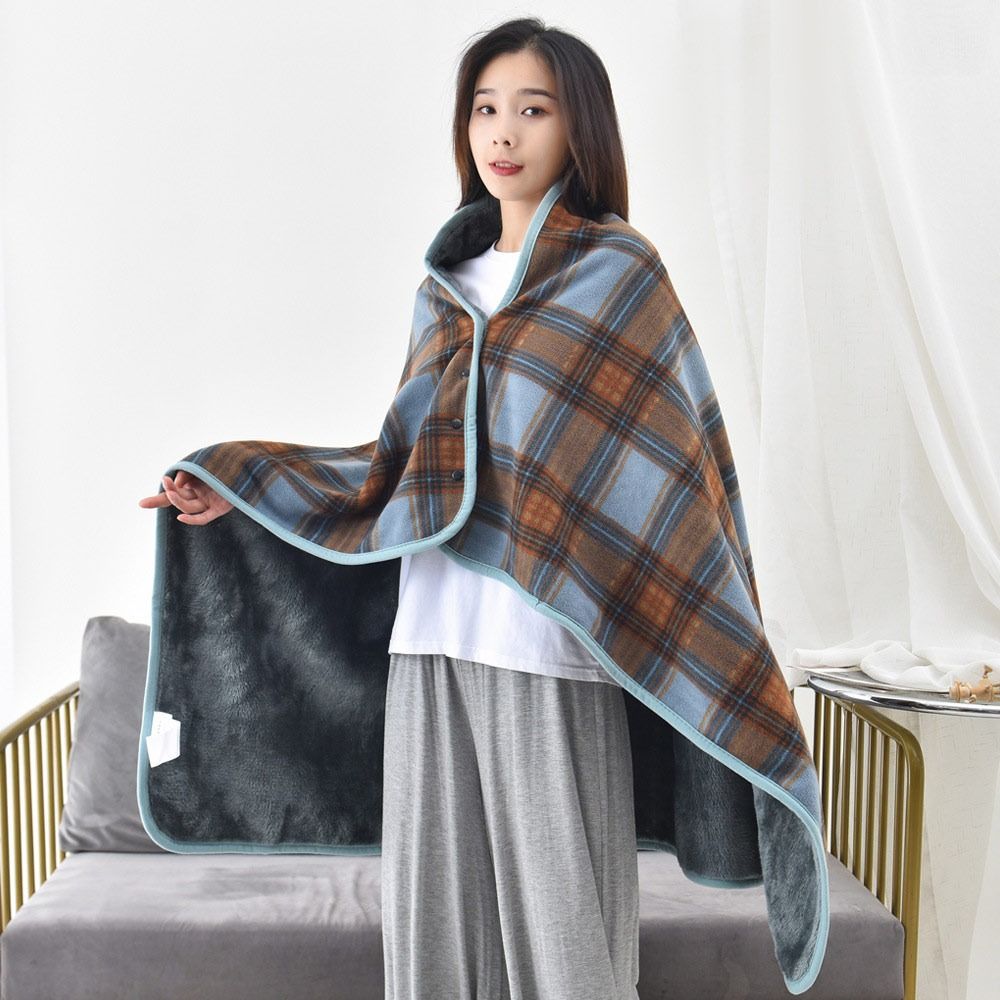 Keep Warm Multi-function Shawl Blanket Flannel Lazy Casual Office Blanket  for Women and Office Use