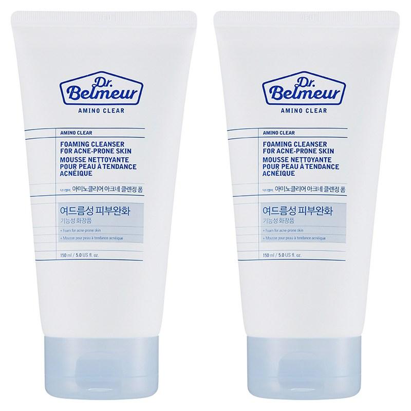 The Face Shop Dr. Belmer Amino Clear Acne Cleansing Foam, 150ml, 2 Pcs