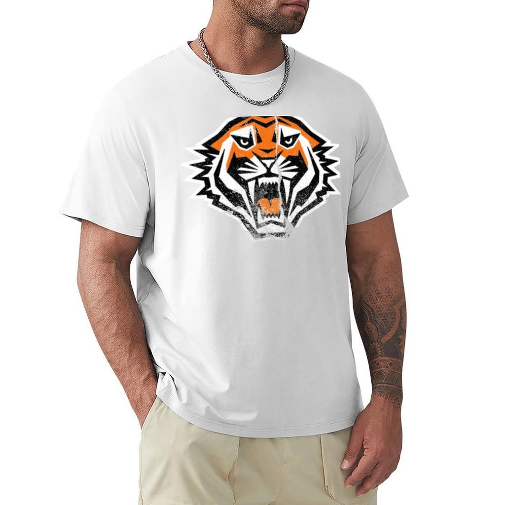 West Tigers (Roztrhaný) Tričko s potiskem uměleckého vzoru Ležérní top