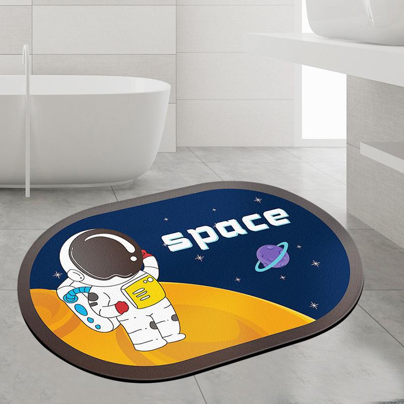 Diatom mud floor mat, absorbent mat, non-slip cushion, bathroom bathroom door foot mat, bathroom quick-drying mat carpet