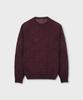 PANICALE Marino Wool Round Knit [Wine]