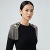 Brooch Fringe Shoulder Mark Epaulet Beads Epaulette Retro Tassel Chain Shoulder Board  Cosplay
