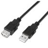 Aisens USB 2.0 Extension Cable Aisens A101-0016/ Usb Male - Usb Female/ Up To 2.5w/ 60mbps/ 1.8m/ Black
