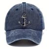 Verstellbare Dad Hat Maritime Anker Baseballkappe Unisex Lässig Segler Abenteuer Thema Kopfbedeckung Geeignet für Jede Jahreszeit