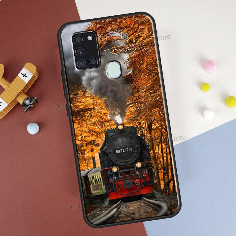 Custodia Classica Ferroviaria Treno a Vapore Per Samsung A32 A12 A52 A72 A21S A20e A11 A31 A51 A71 A02 A20 S A30 A40 A50 A70 Coque