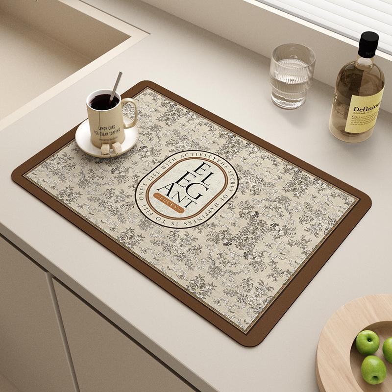 Coffee Machine Drain Pad, Kitchen Countertop Pad, Sink Sink Sink, Quick Drying, Waterproof Diatomaceous Earth