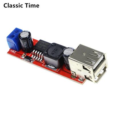 LM2596 LM2596S Dual USB výstup 9V/12V/24V/36V Spínač nabíjačky do auta 5V DC-DC napájací modul 3A Buck Regulator Converter