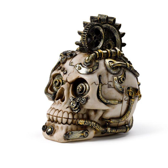 Objet décoratif - Puckator - SK368 - Crâne Steampunk - Multicolore - 16,3x12x17 cm