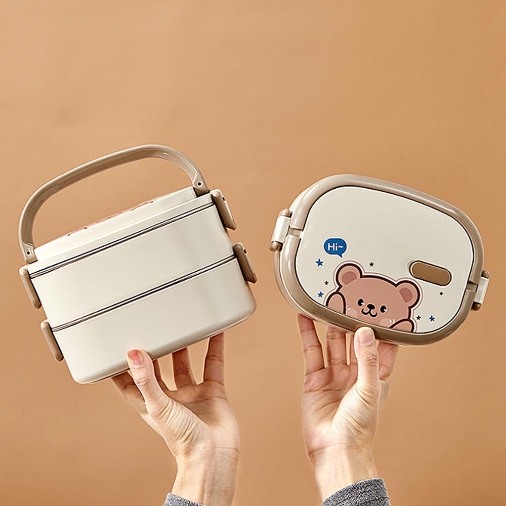 304 Stainless Steel Bento Lunch Box For Kids Students Outdoor Picnic Large Capacity Sealed Food Container Microwave Heatable