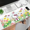 1Pc Hello Kitty Garden Gaming Mouse Pad Keyboard Desk Mat Non-slip Rubber Lock Edge Waterproof Computer Mousepad for Office Home Decor Y1343