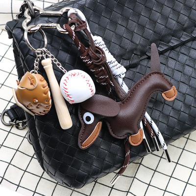 Bolsa de Cuerda Trenzada Colgante Llavero de Alta Calidad Colgante Estilo Mismo que Ruth Colgante de Dachshund Adecuado Para Accesorios de Bolsos de Teléfono