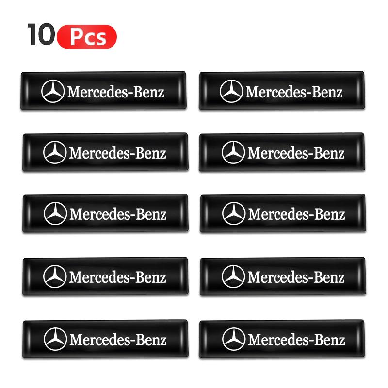 

GLC GLB 10Pcs Car Interior Exterior Decorative Sticker Auto Emblem Decals For Mercedes Benz AMG W205 W203 W206 W220 W211 W212 W