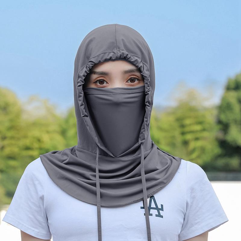 Summer UV Protection Neck Cover Outdoor Balaclava Scarf Sport Face Mask Snood Hood Hat Windproof Cooling Breathable Cycling Cap