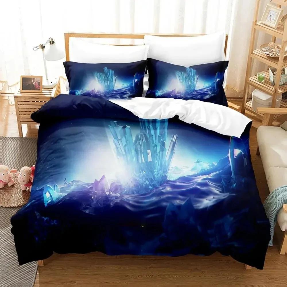 Artistic Crystal Bedding Set Boys Girls Twin Queen Size Duvet Cover Pillowcase Bed Boys Adult Fashion Home Textileextile