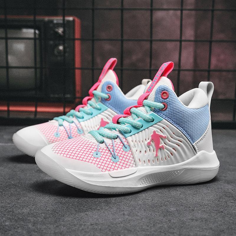 6399 Basketball Shoes High Top Training Classmates Primary and Secondary School Students Mesh Middle and Older Children Sports Shoes Children Adole