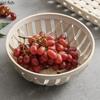 Weave Ceramic Fruit Tray Fruit Basket Nut Fruit Bowl Living Room Coffee Tables Candy Snack Storage Tray Kitchen Tableware