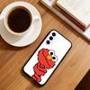 Cut Cartoon E-Elmo Phone Case Black Silicone Soft For Samsung Galaxy A73,A72,A71,A70,A53,A52,A51