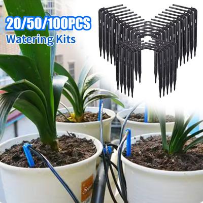 Greenhouse Garden Watering Dripper 1/8'' Arrow Elbow Dripping 3/5mm Hose Pipe Emitter Drop Micro Automatic Drip Irrigation Tool