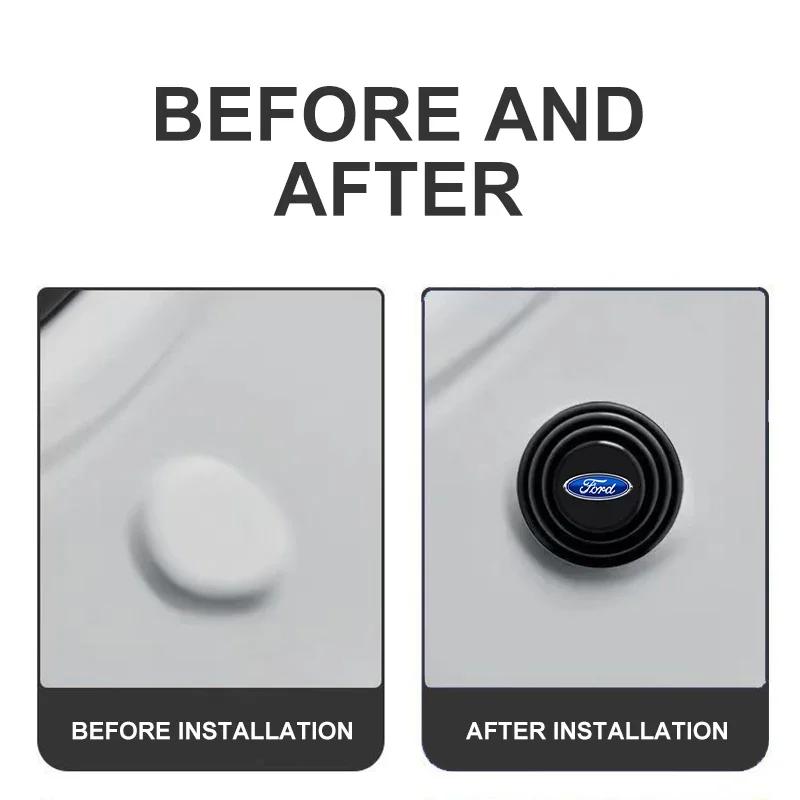 Car Sticker Hot For Ford Car Door Shock Absorber Cushion Shockproof Pad Car Accessories For Ford Fiesta MK7 Mondeo MK4 ST Focus