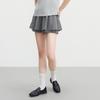 Leding Bow Elastic Waist Pleated Skort
