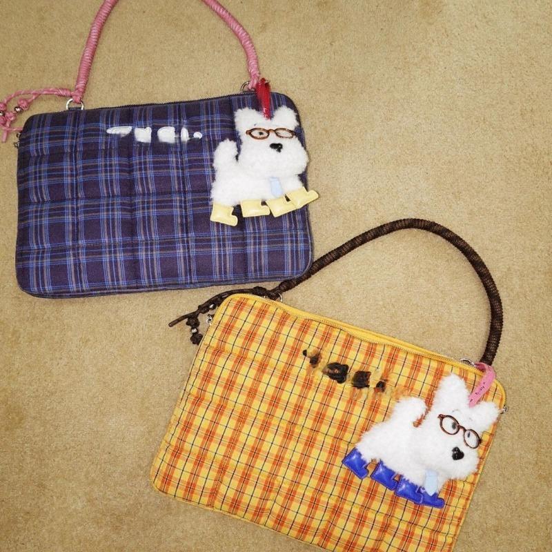 Hand Bill Shoulder Women's Bag Braided Small Pillow Embroidery Beaded Drop Proof Computer Bag Notebook Bag