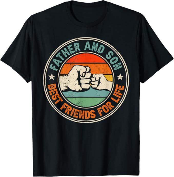 

Отец и сын лучшие друзья на всю жизнь парная футболка на День отца M
