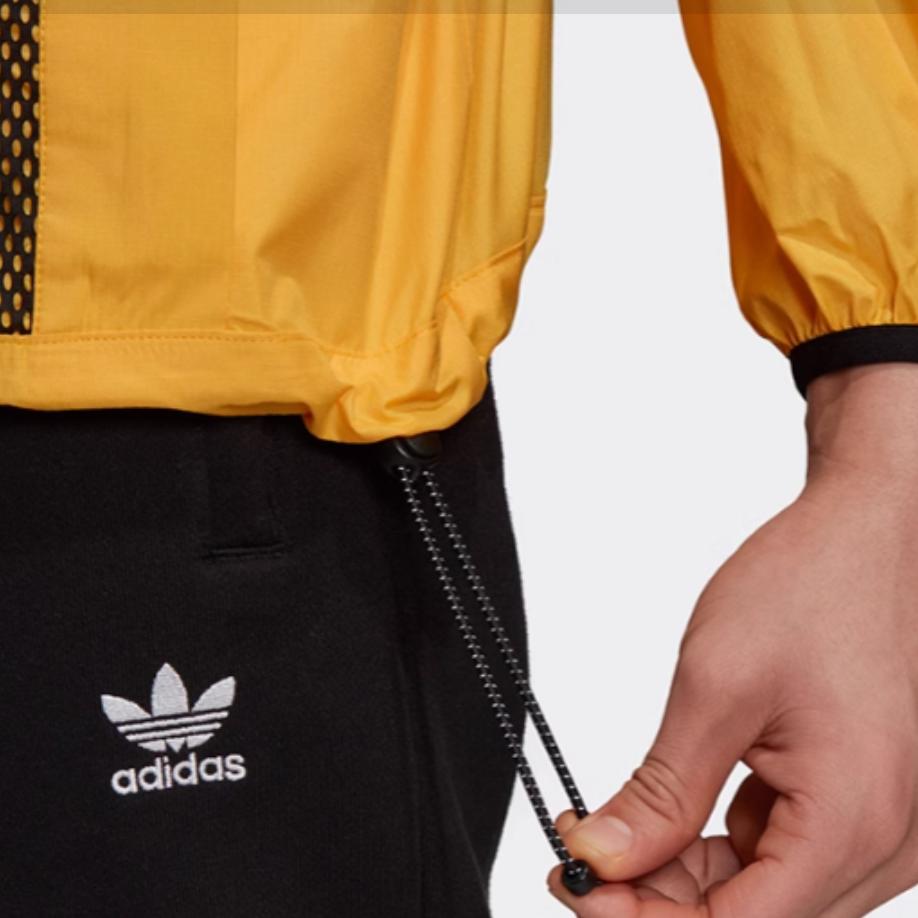 adidas Originals Windproof Hooded Comfortable Jacket Men Jackets Yellow GD5591