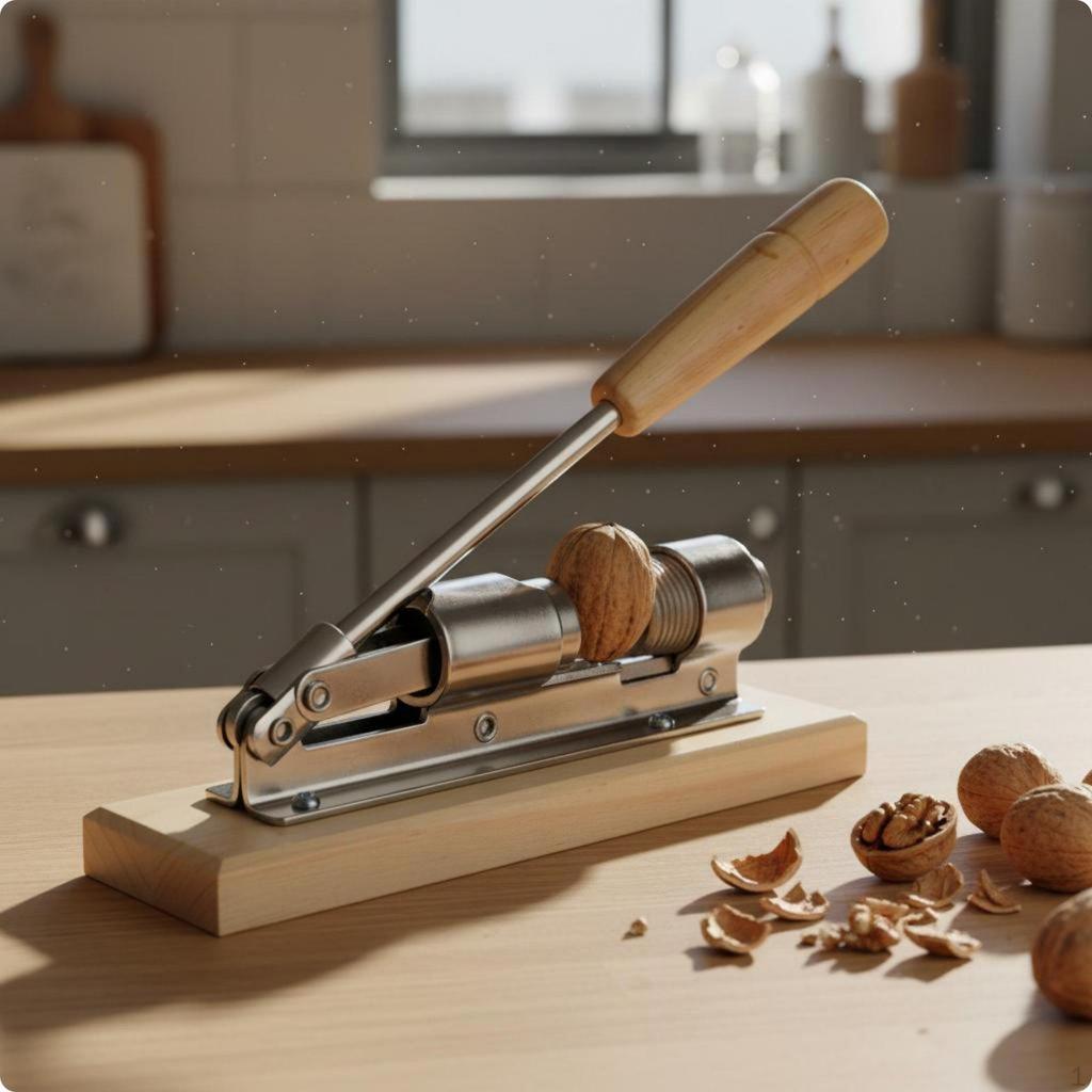 Mechanical Nut Cracker Adjustable Size Walnut Easy to Use Cracking Machine