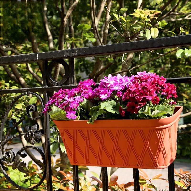 Yingtang Gardening Plastic Wall/Hanging Balcony Flower Pot