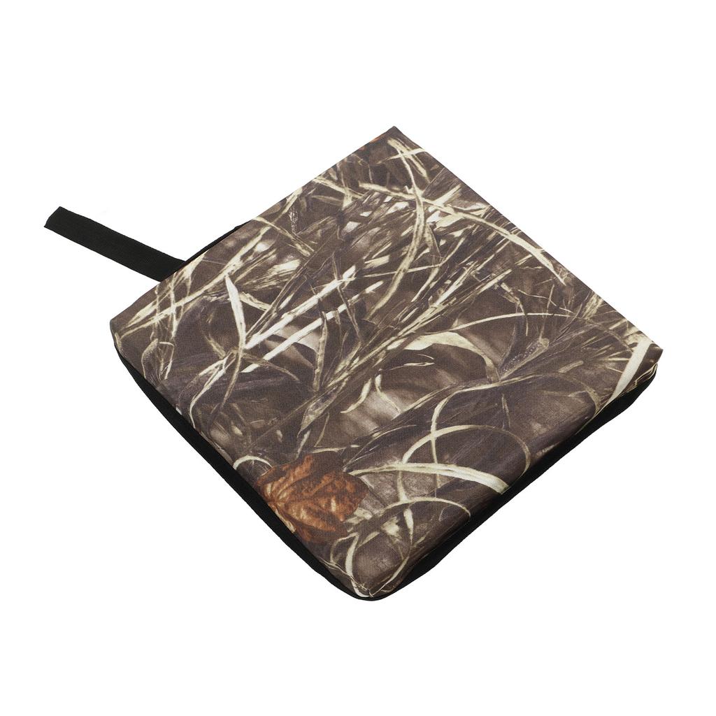 Square Cushion Mat with Lanyard Single Layer Oxford Cloth Foam Filling Pad for Outdoor Stadium