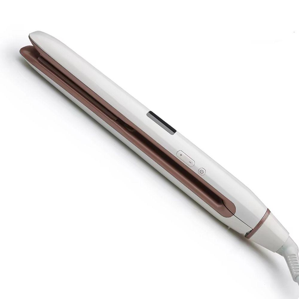 1Pcs Professional Hair Flat Irons Heated Curling Brush Hair Straightener Comb  Hair Styling Tool