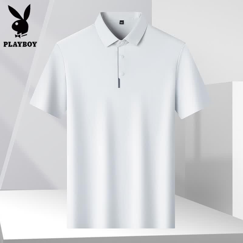 PLAYBOY Men's Sun Protection Quick-Dry Polo Shirt