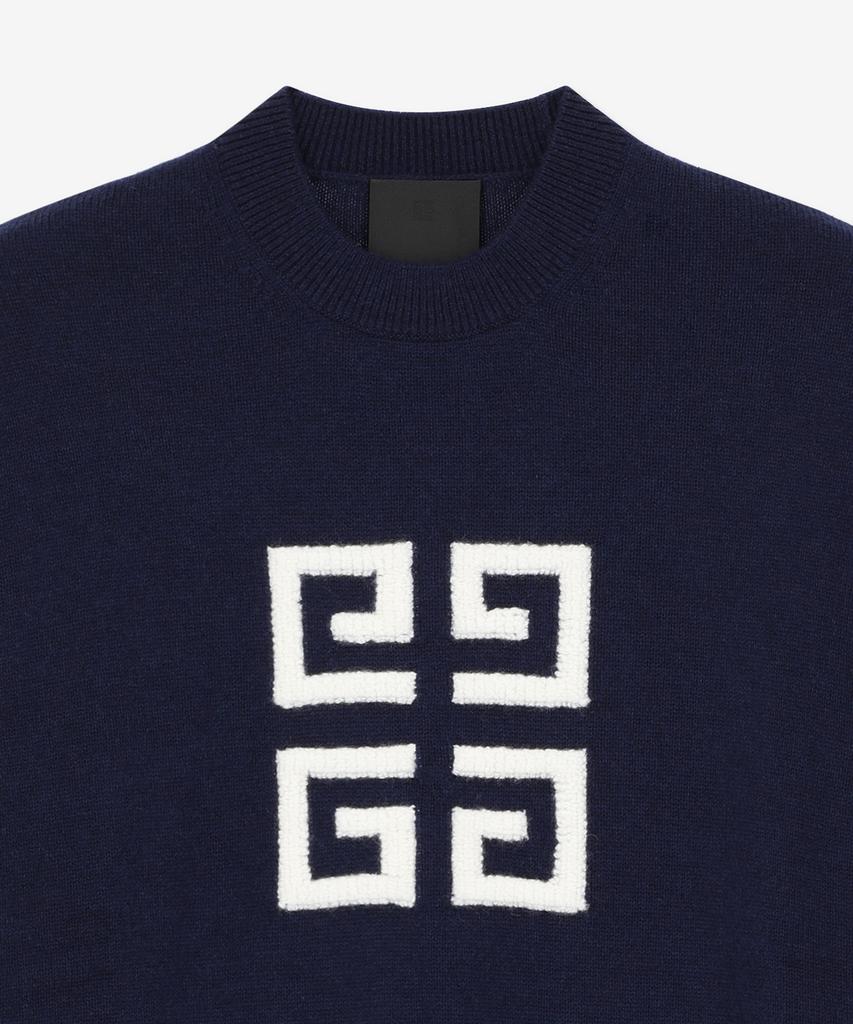 GIVENCHY 4G Logo Knit - Navy:White / Bw90Qy4Zeq411
