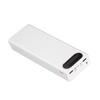 L20 18650 Battery Holder 10W DIY Mobile Power Bank Case Portable Battery Charger with LCD Display for 20 BatteriesWhite