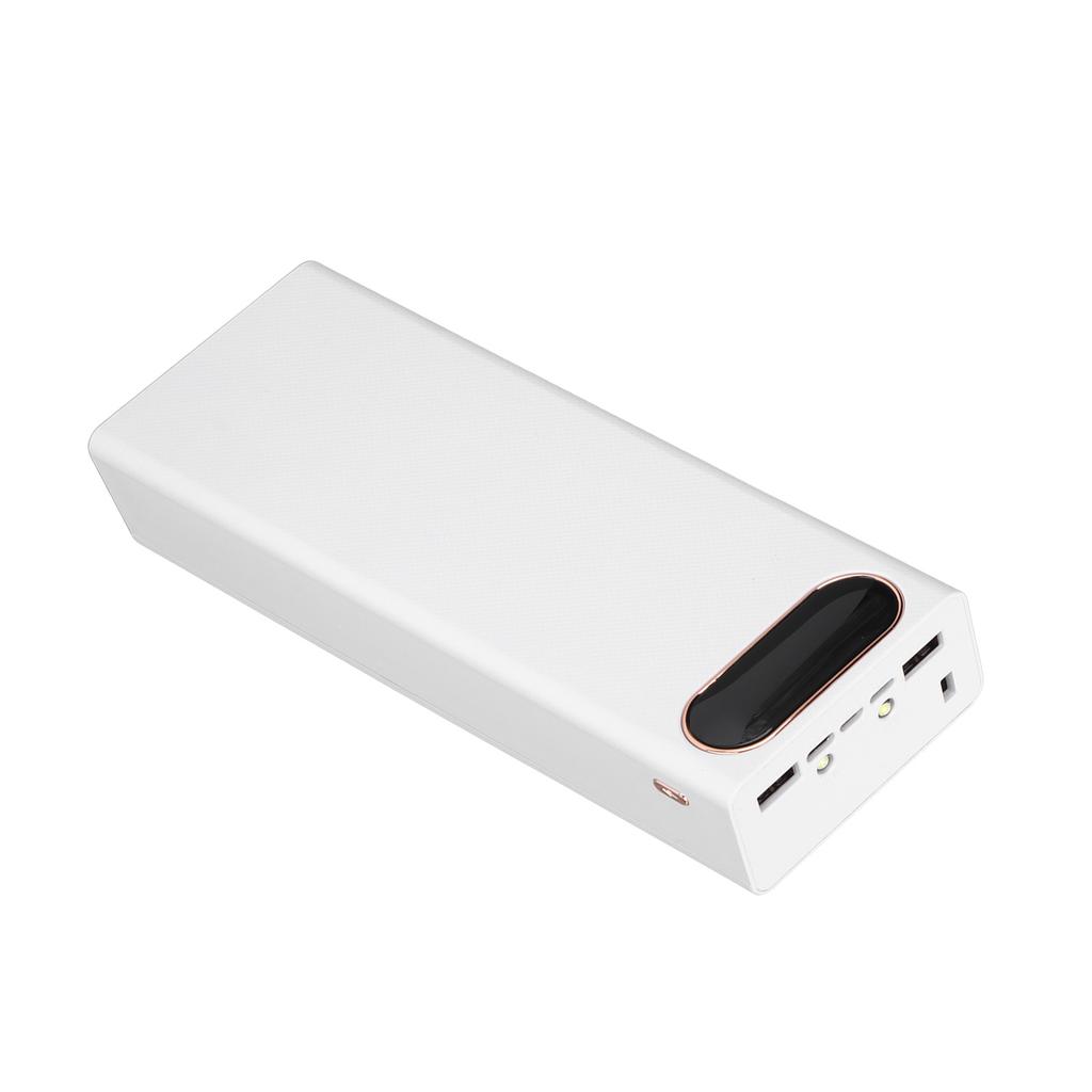L20 18650 Battery Holder 10W DIY Mobile Power Bank Case Portable Battery Charger with LCD Display for 20 BatteriesWhite